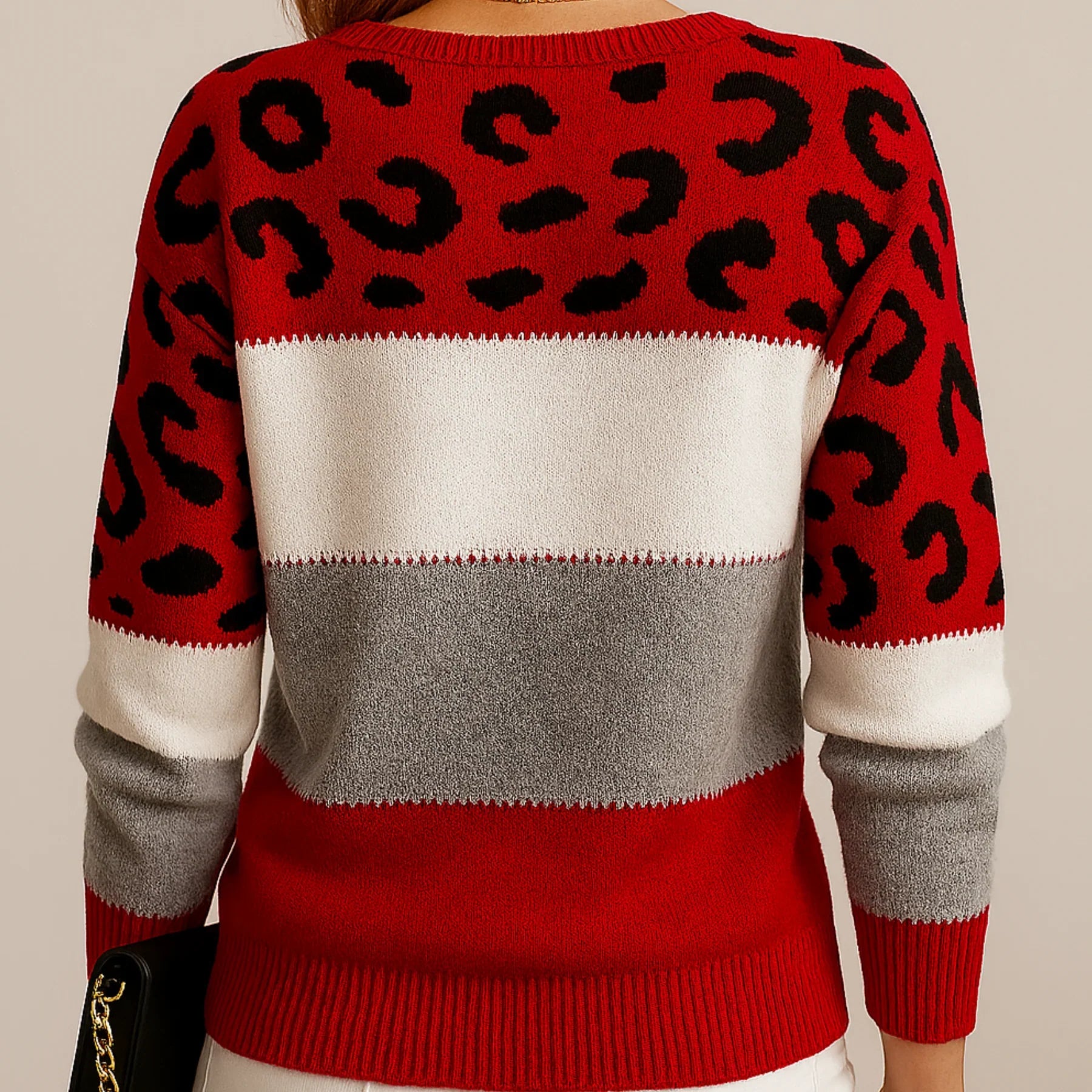Noelle | Leopard Knit Sweater