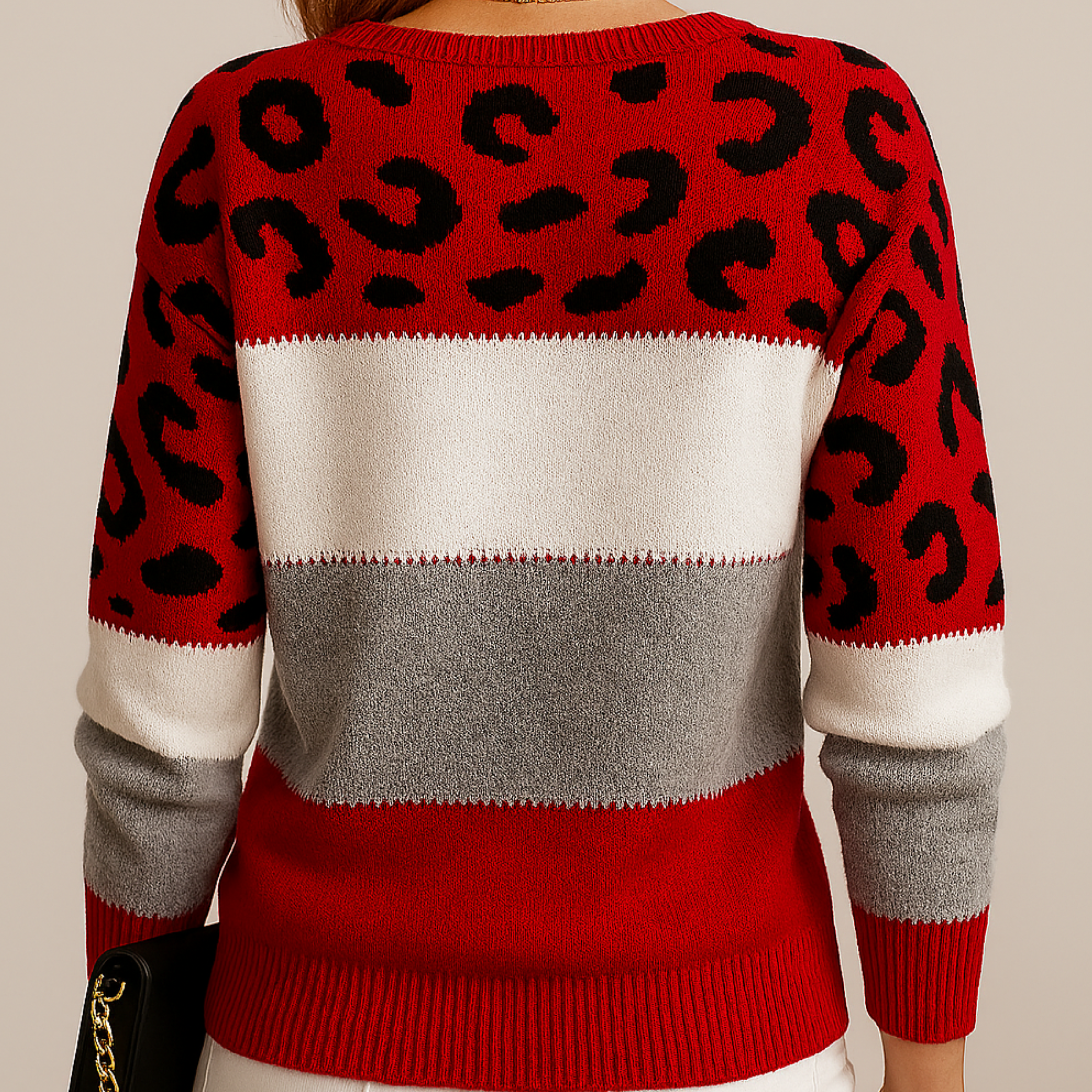 Noelle | Leopard Knit Sweater