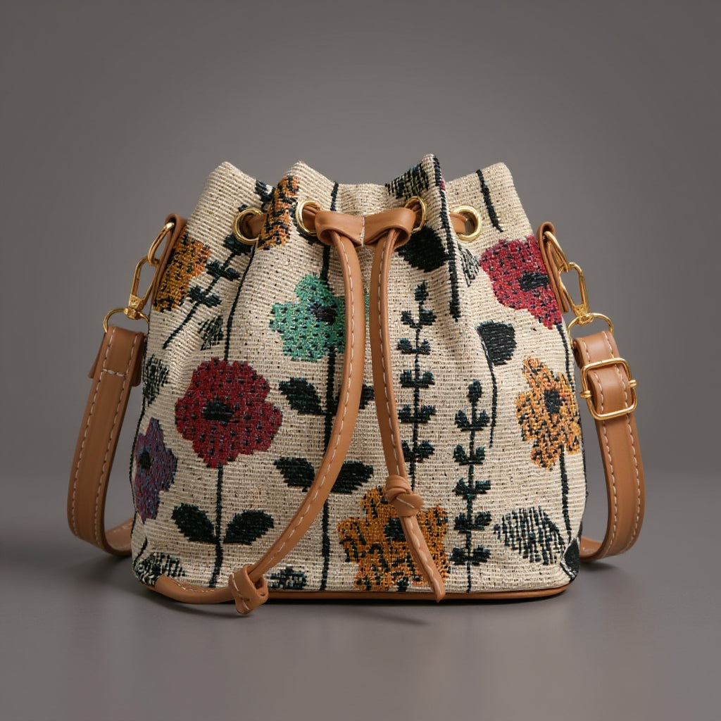 Liora | Woven Bucket Bag