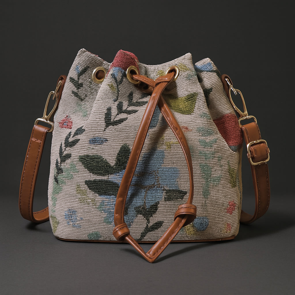 Liora | Woven Bucket Bag