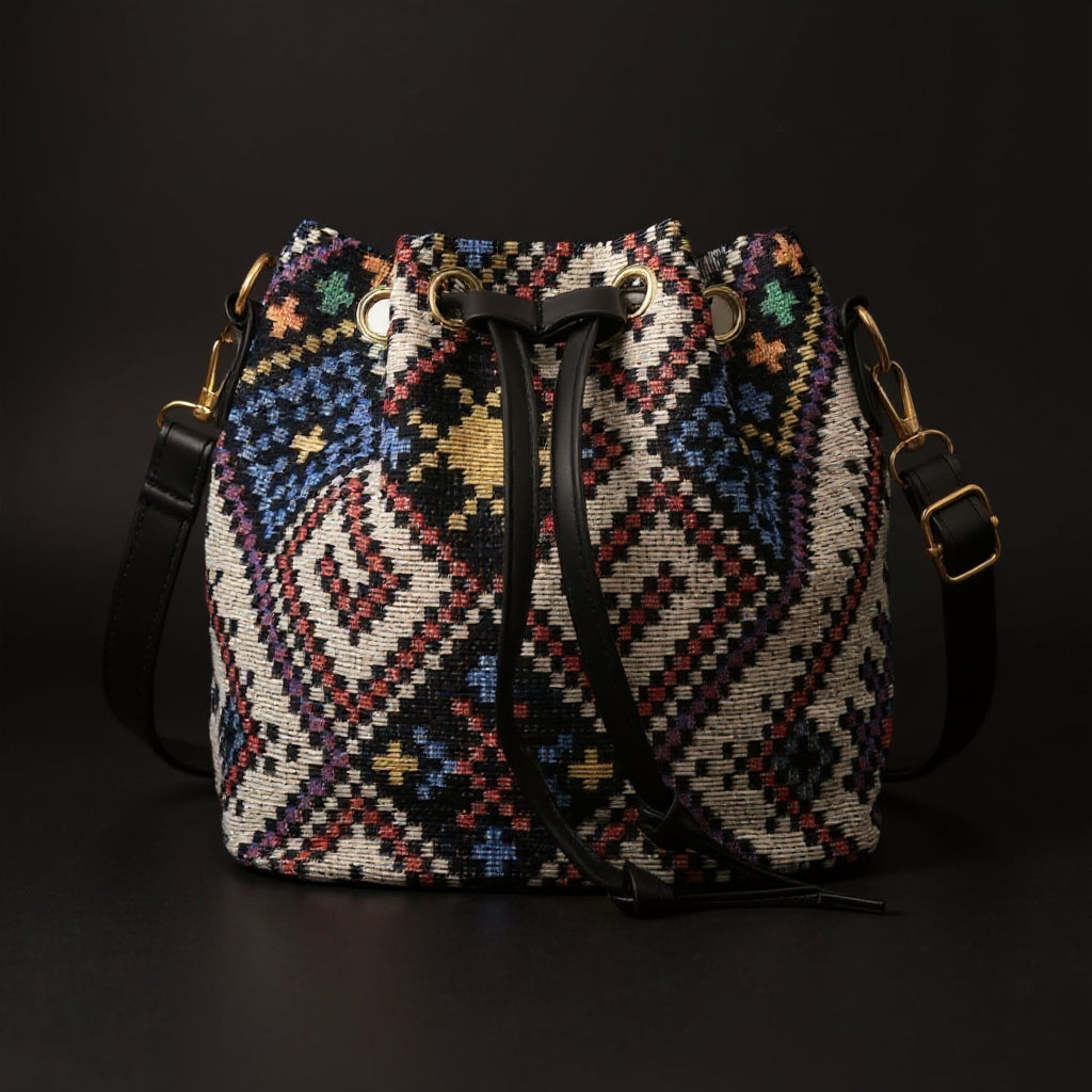 Liora | Woven Bucket Bag