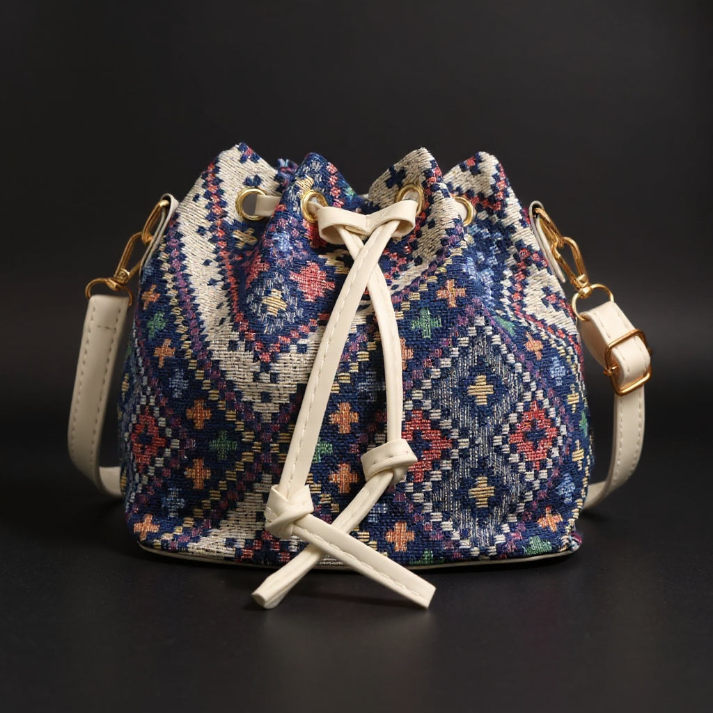 Liora | Woven Bucket Bag