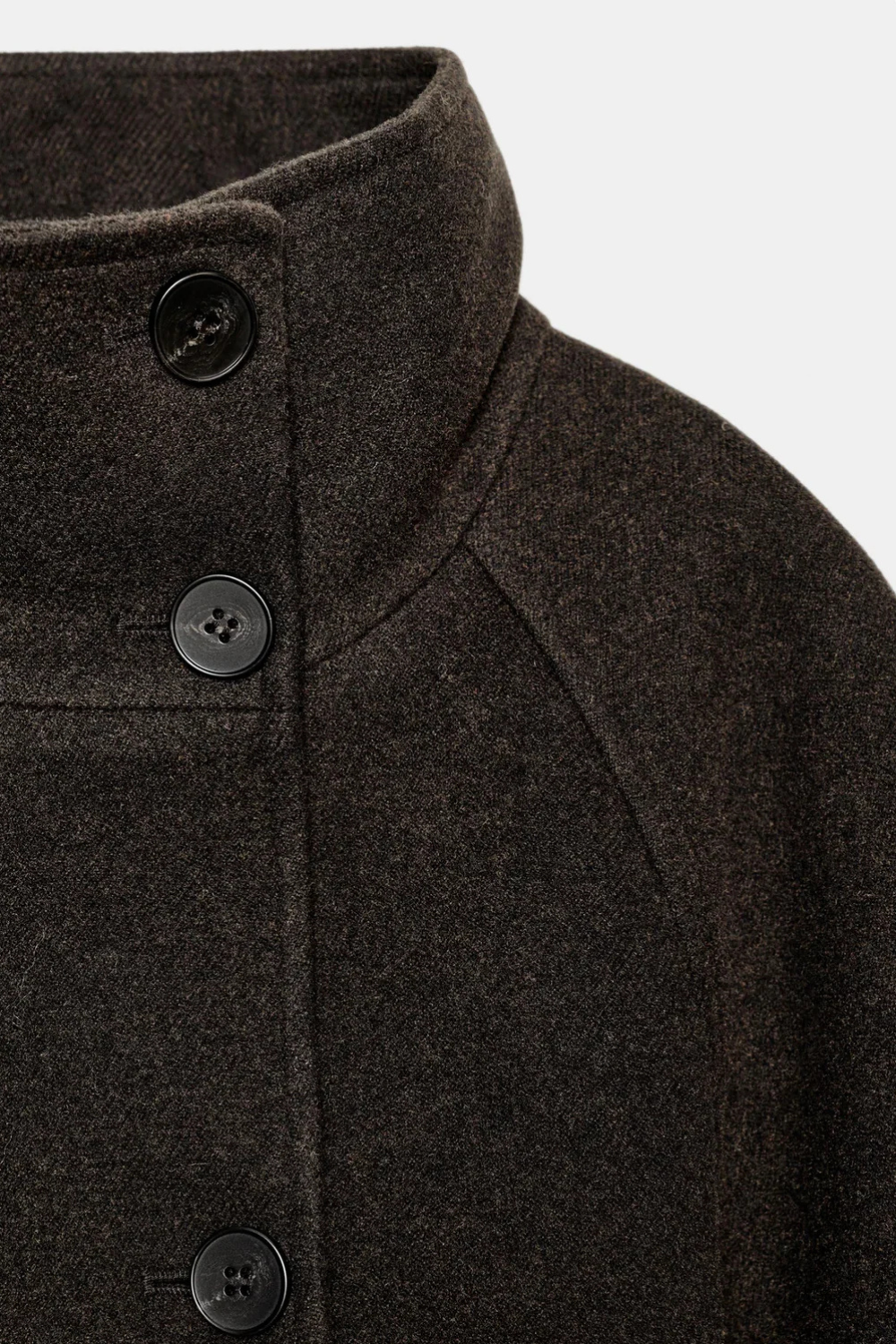 Eleanor High-Neck Wrap Coat