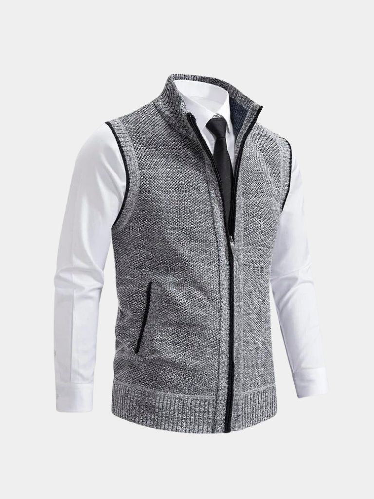 Elegant Full-Zip Gilet – Viretti