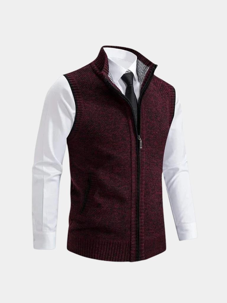 Elegant Full-Zip Gilet – Viretti