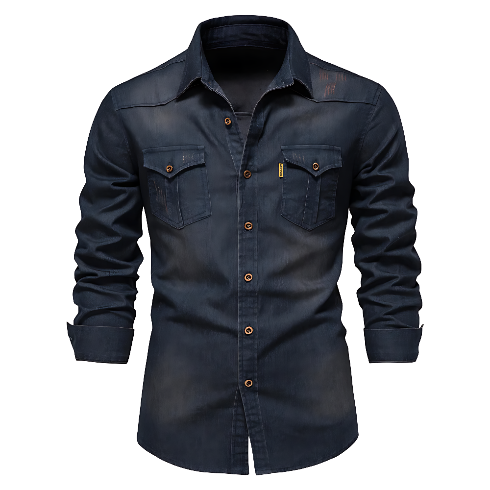 Redford™ | Premium Cotton Denim Shirt
