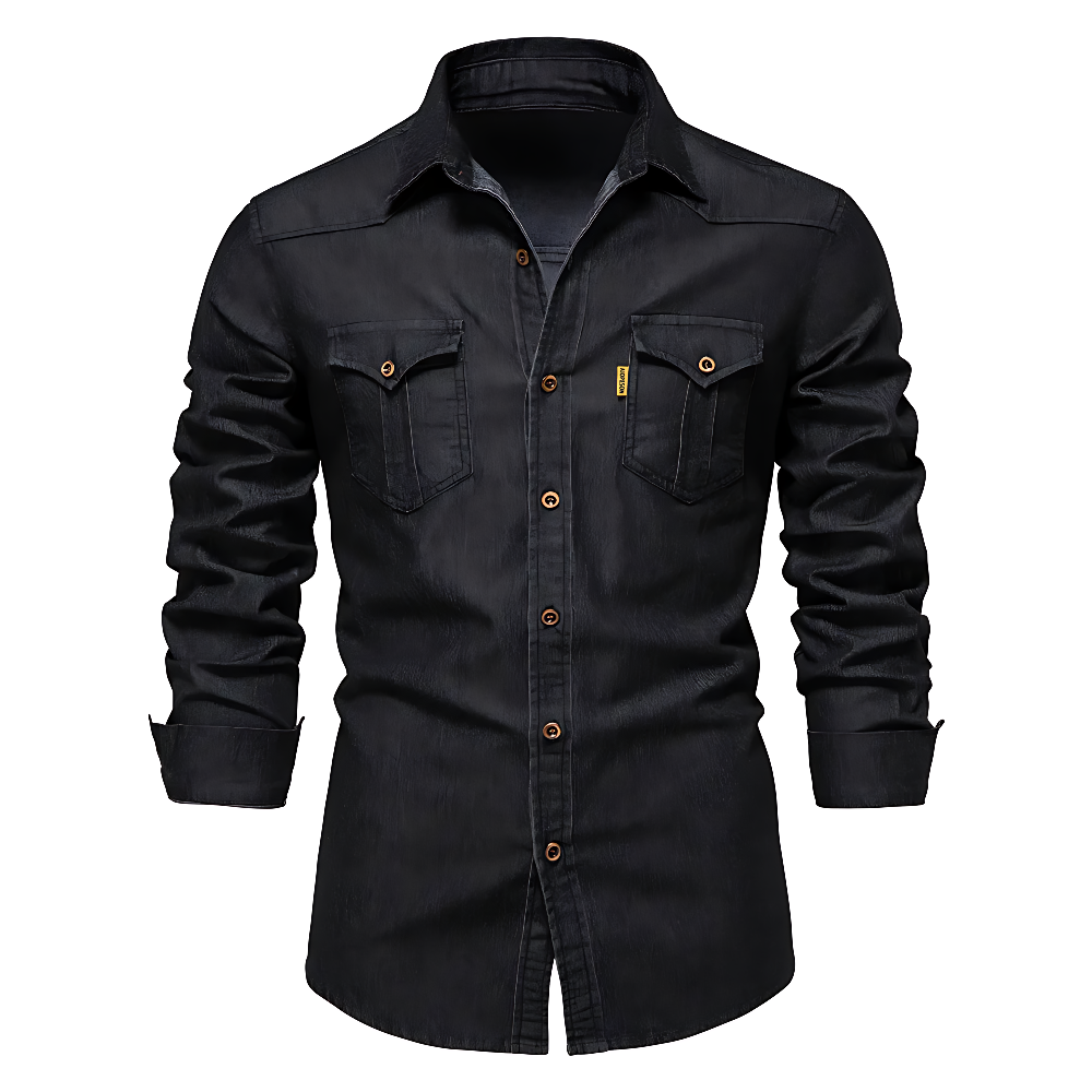 Redford™ | Premium Cotton Denim Shirt